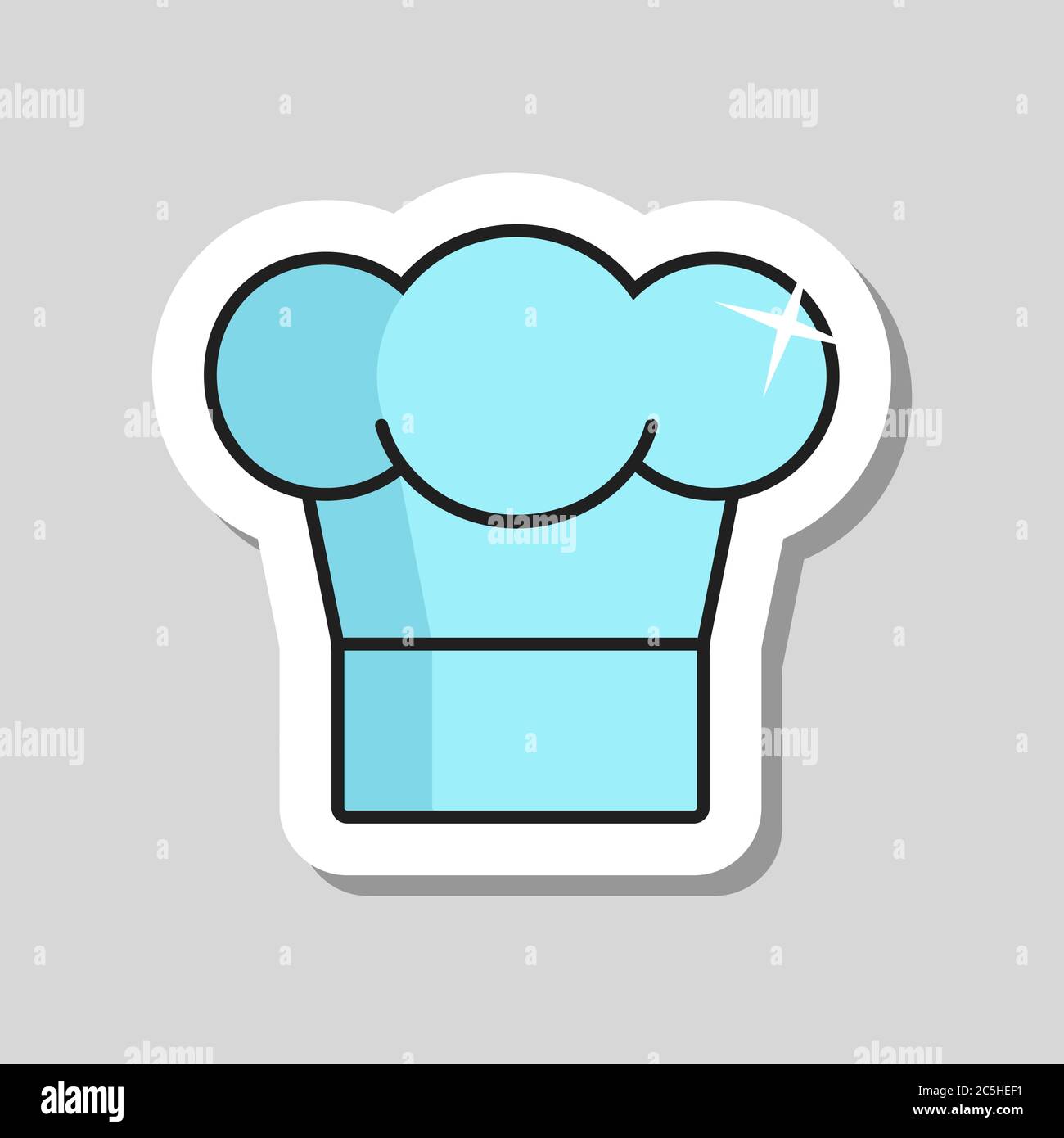Chef Cooking cap vector icon. Graph symbol for cooking web site design ...