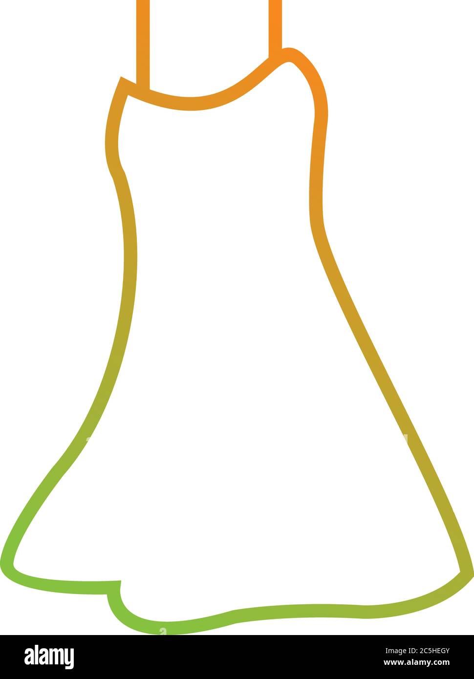 Unique Night Dress Vector Line Icon Stock Vector Image & Art Alamy