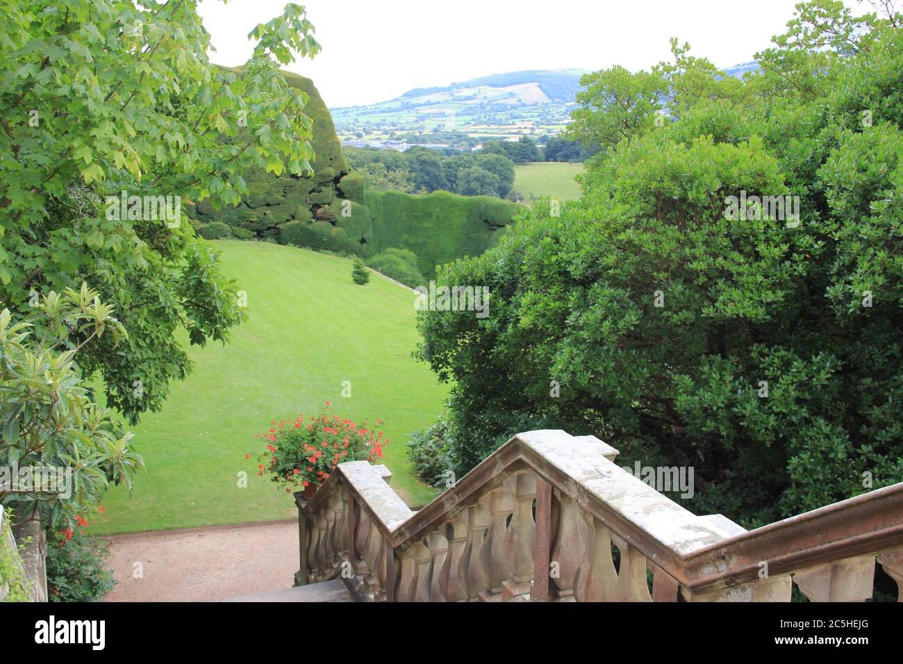 Powis Castle in Wales Stock Photo