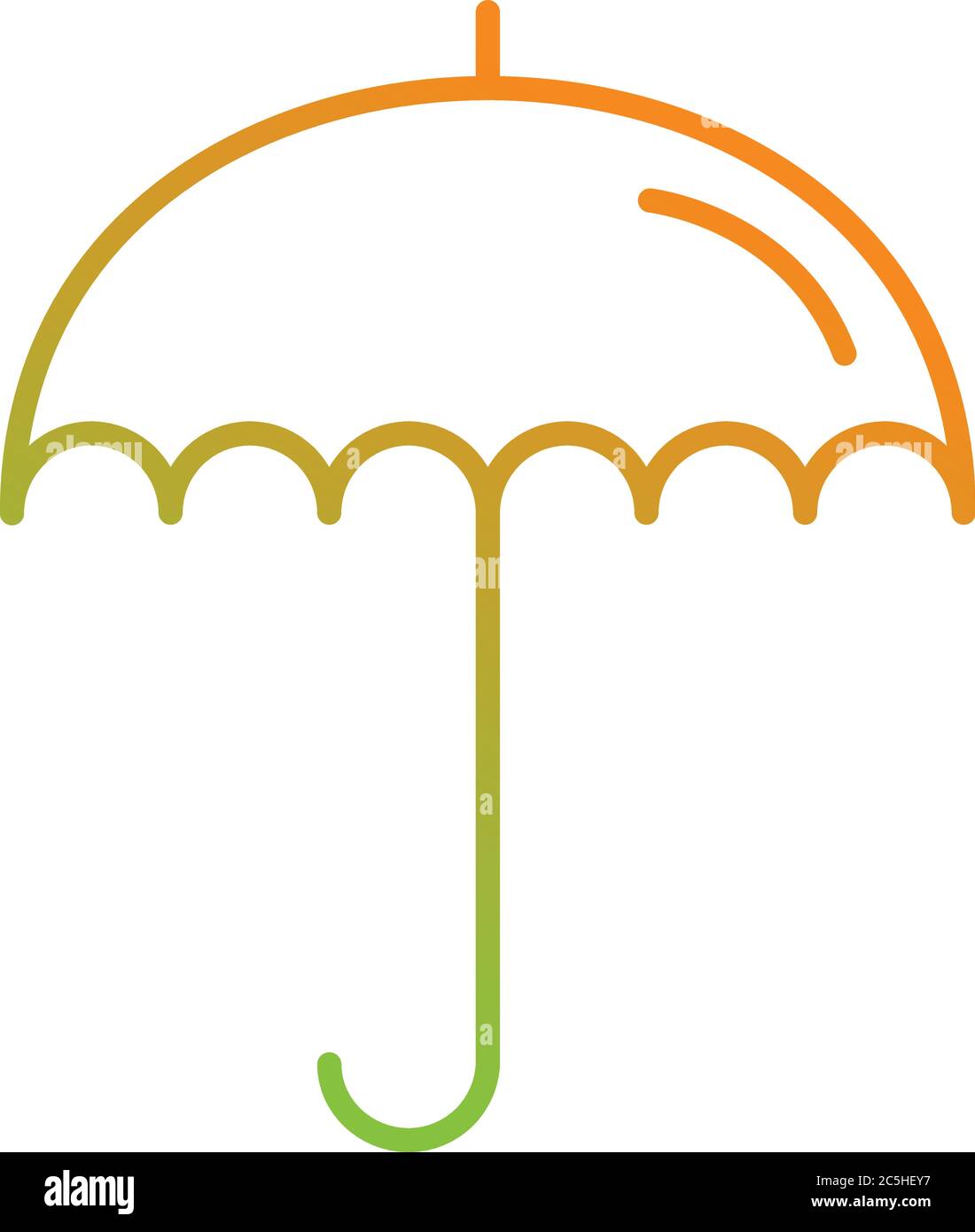 Unique Umbrella Vector Line Icon Stock Vector Image & Art - Alamy