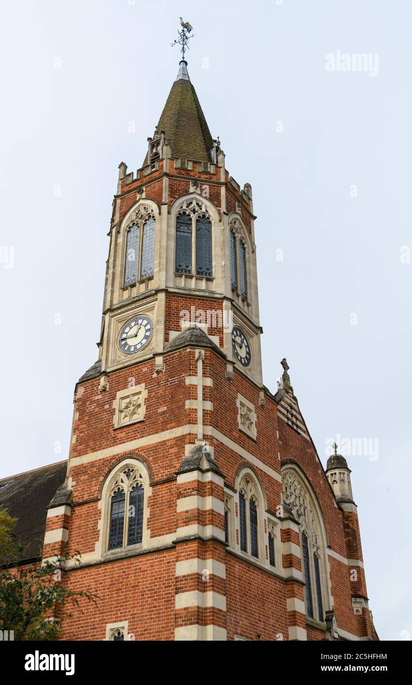 The Octagonal Clock tower of Christ Church Henley Stock Photo - Alamy