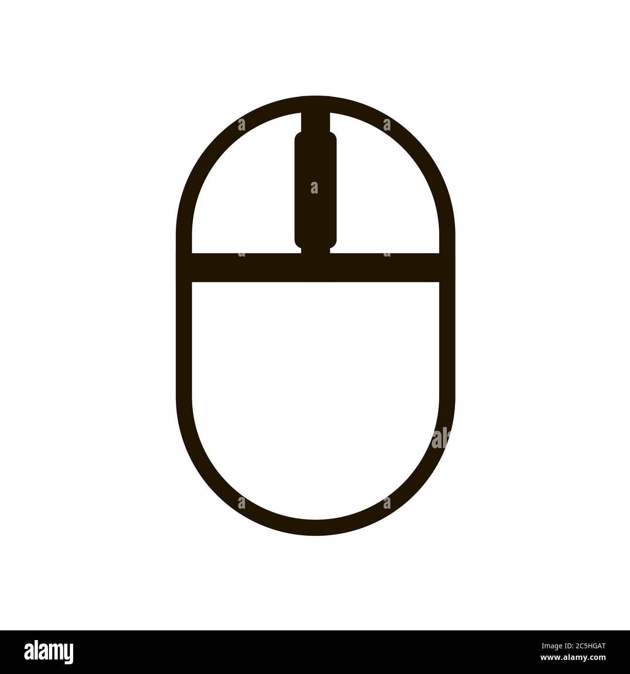 Computer mouse icon on white background. Vector illustration EPS 10 ...