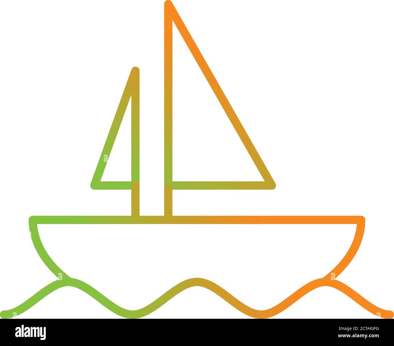 Unique Boat Vector Line Icon Stock Vector Image & Art - Alamy