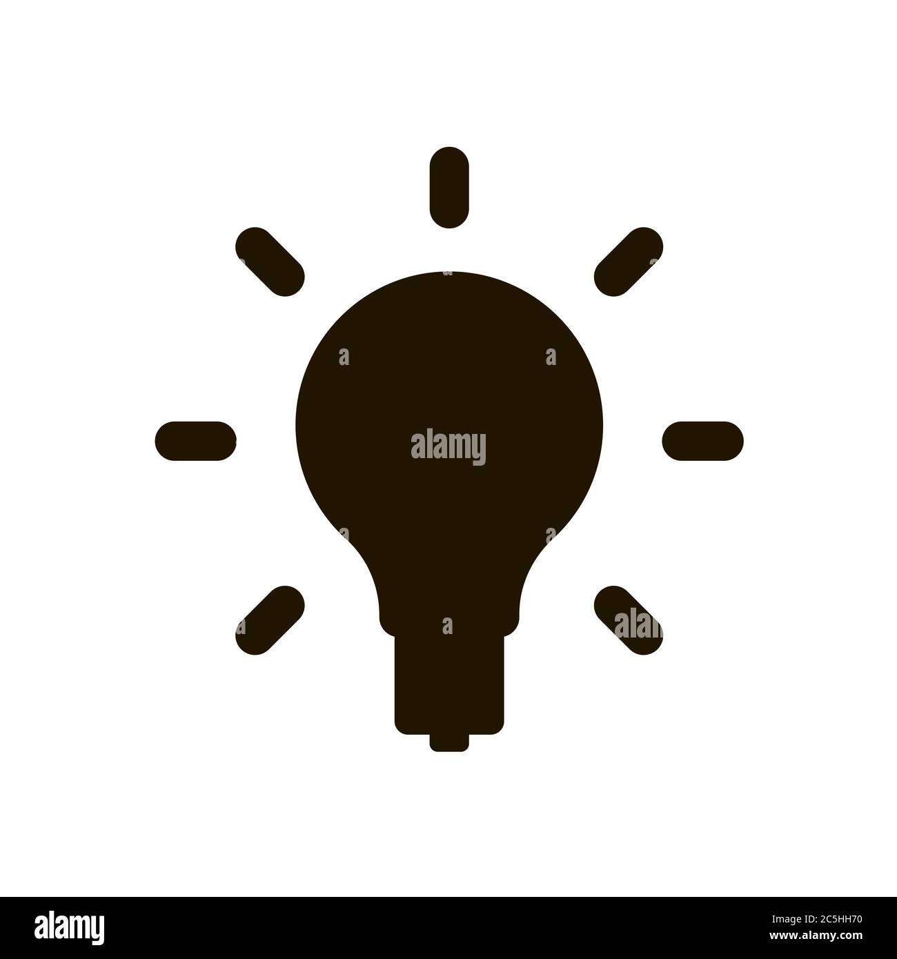 Light bulb icon on white background. EPS 10. Vector illustration Stock ...