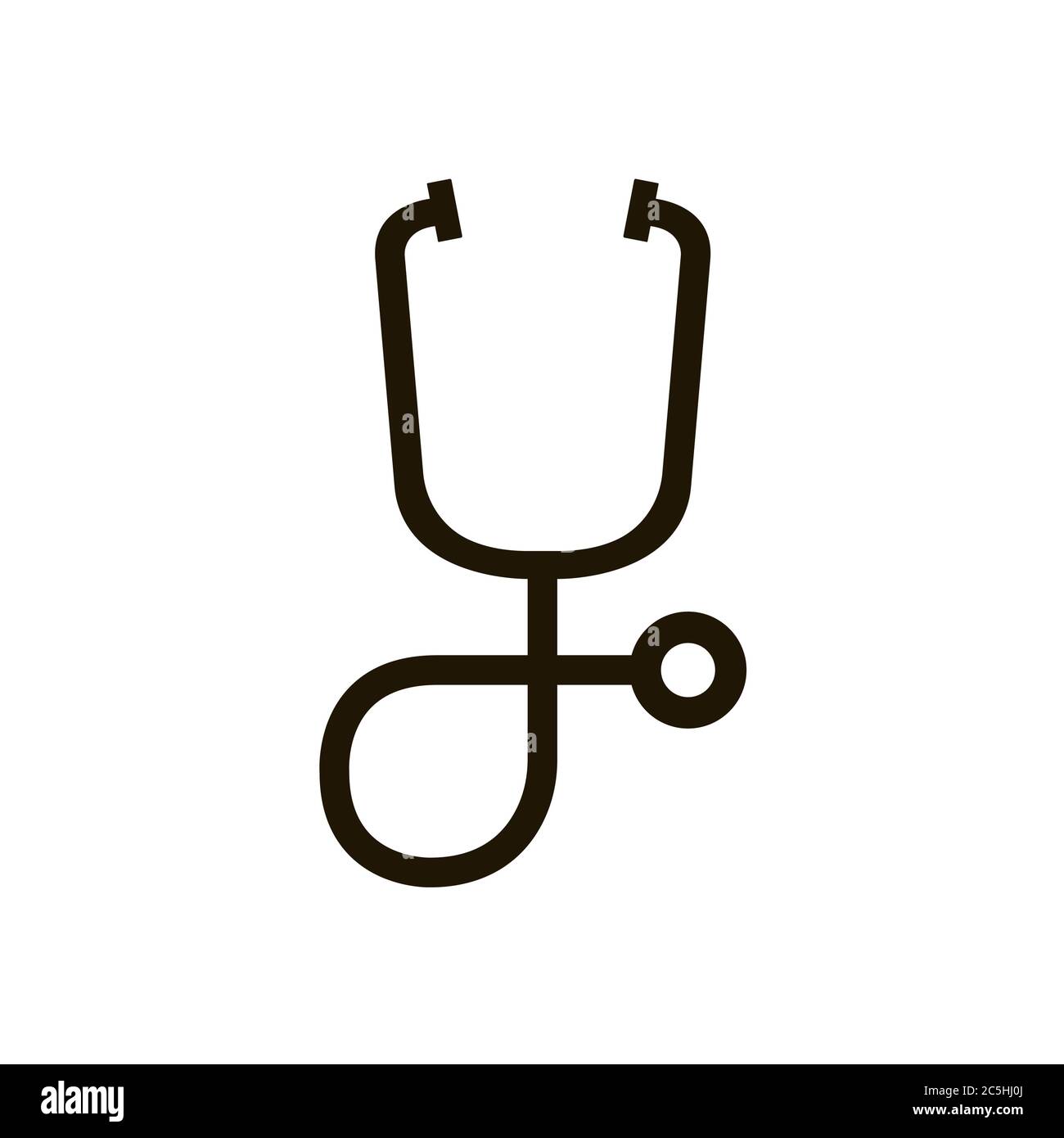 Stethoscope icon in trendy flat style isolated on white background. Eps ...
