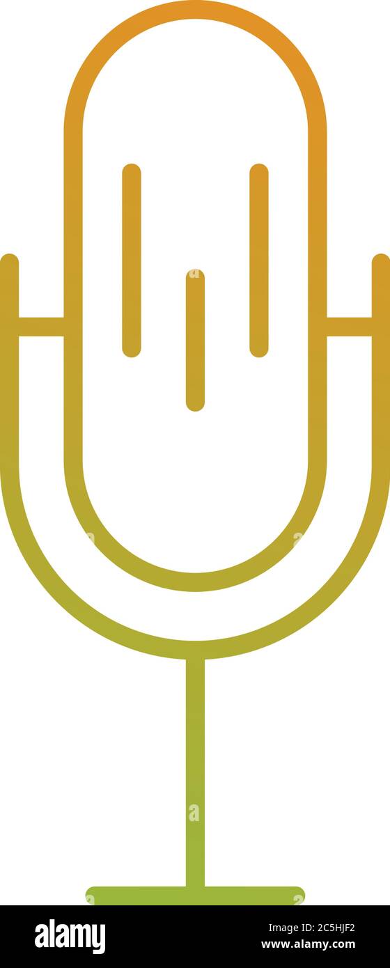 Unique Mic Vector Line Icon Stock Vector Image & Art - Alamy