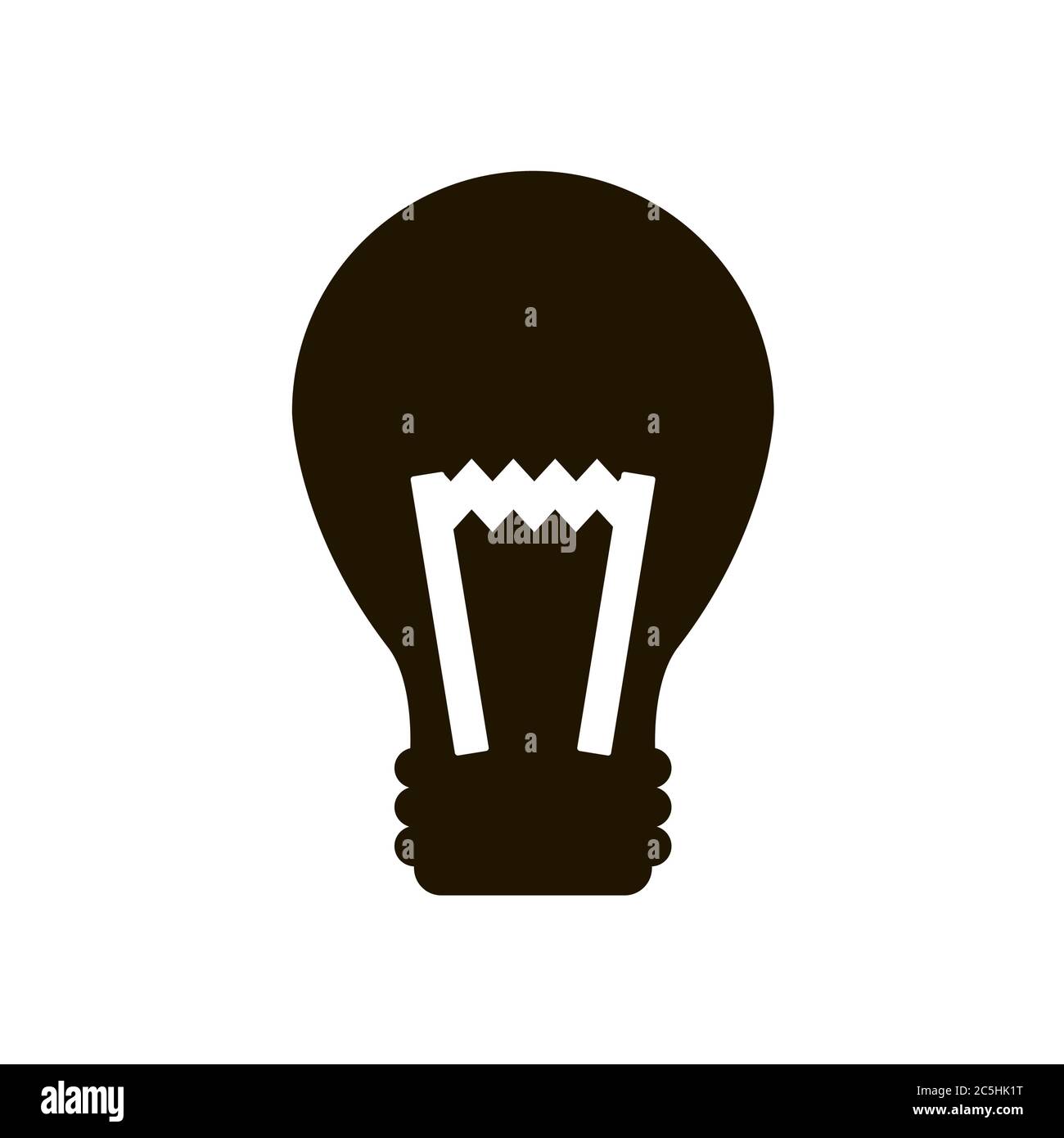 Light bulb icon in trendy flat style isolated. Eps 10 Stock Vector ...