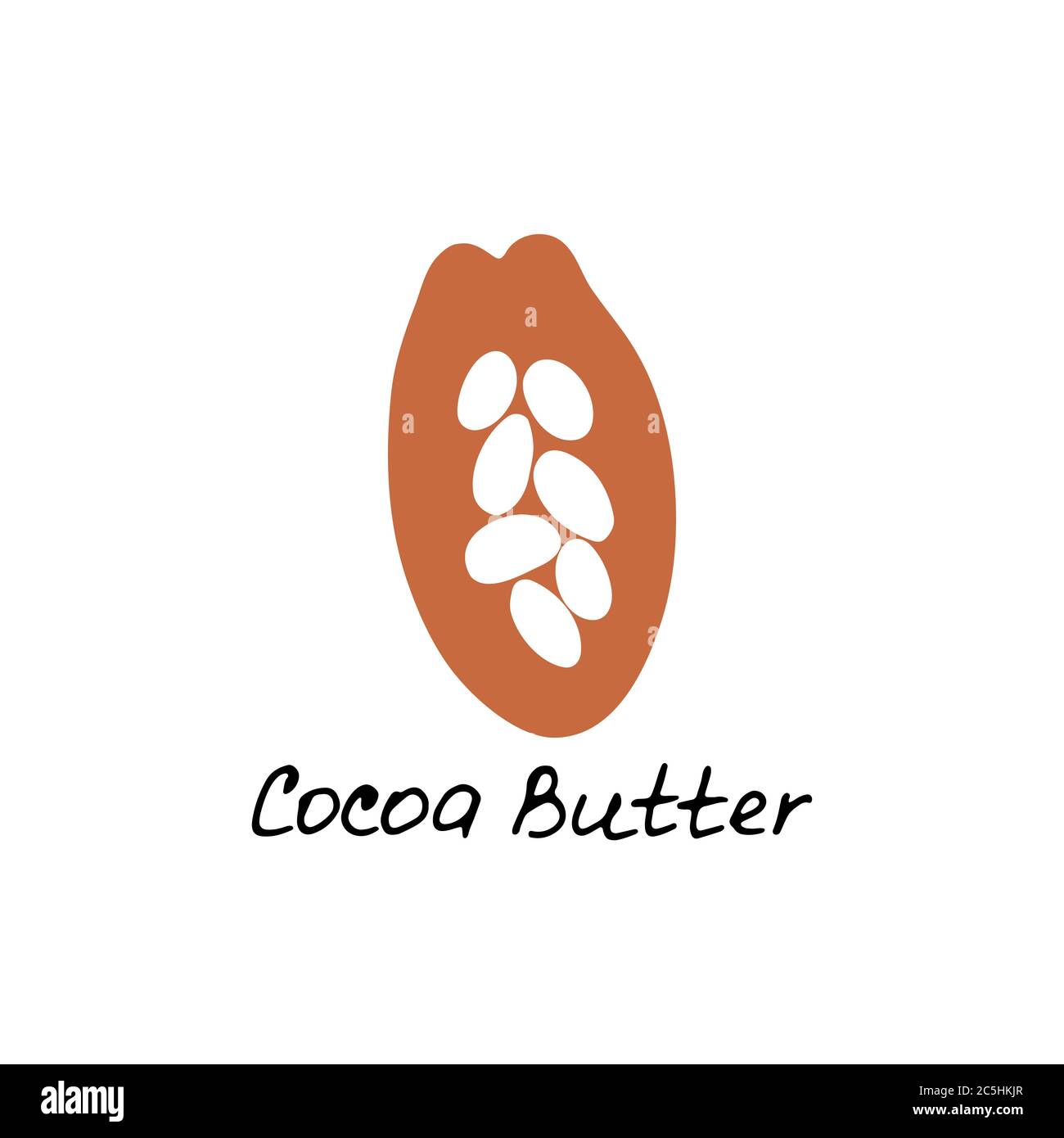 Cocoa butter. Cosmetic ingredient. Nutritional oil for skin care. Hand