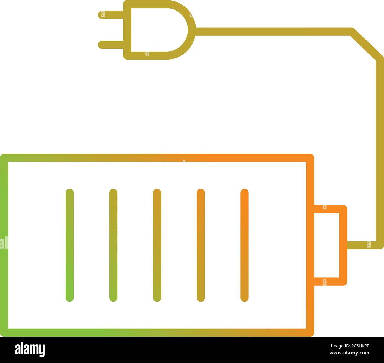 Unique Cell And Plug Vector Line Icon Stock Vector Image & Art - Alamy