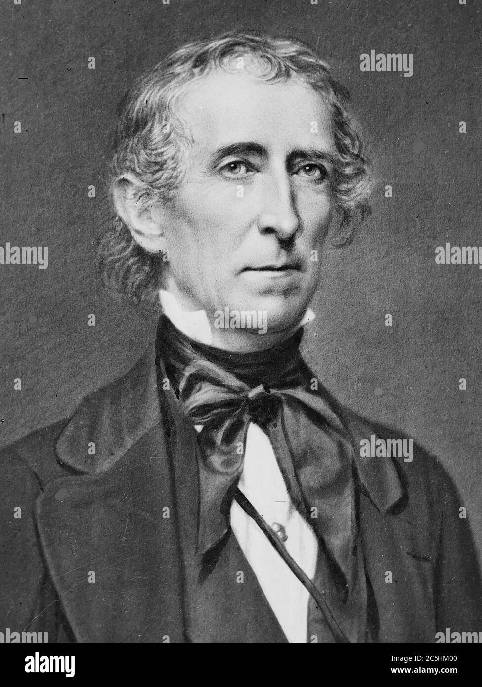 JOHN TYLER (1790-1862) 10th President of the United States Stock Photo