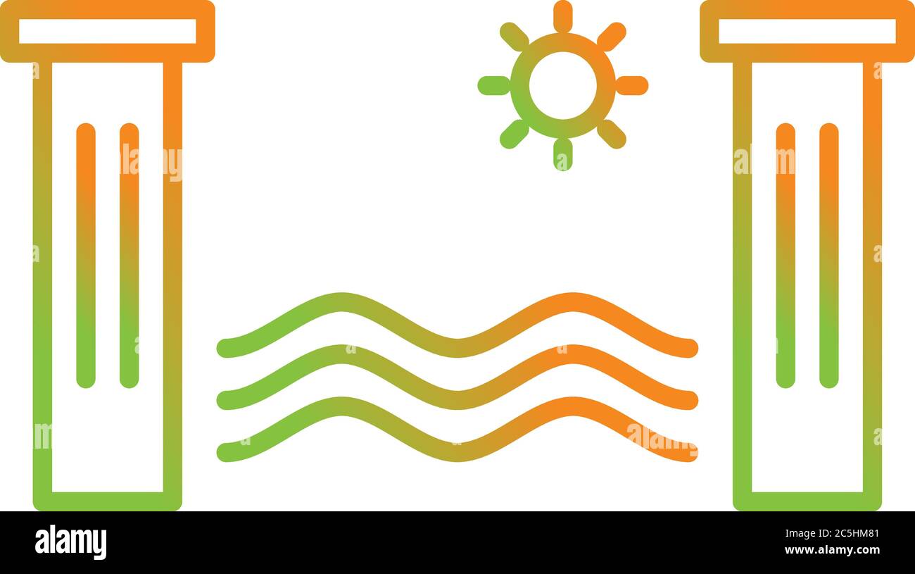 Unique Hydro Power Vector Line Icon Stock Vector Image & Art - Alamy