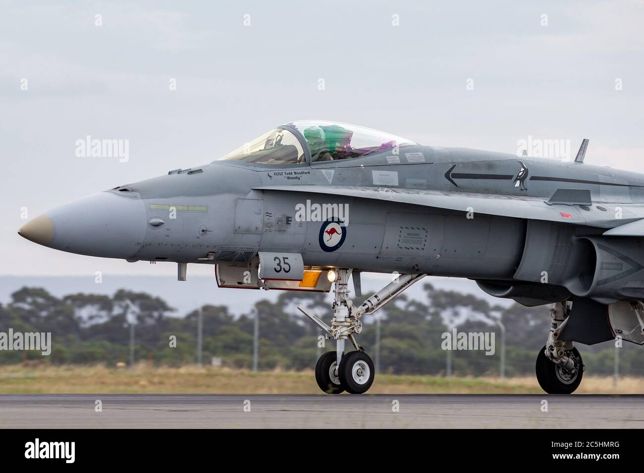 Royal Australian Air Force (RAAF) McDonnell Douglas F/A-18A Hornet ...