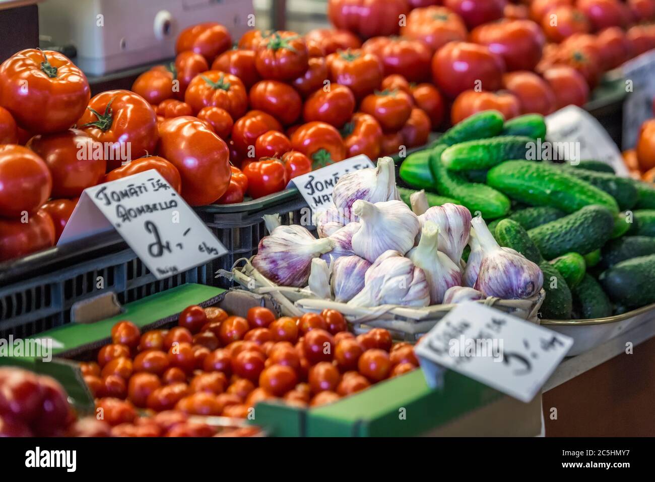 Fruits and Vegetables at City Market in Riga, Latvia Stock Photo - Alamy