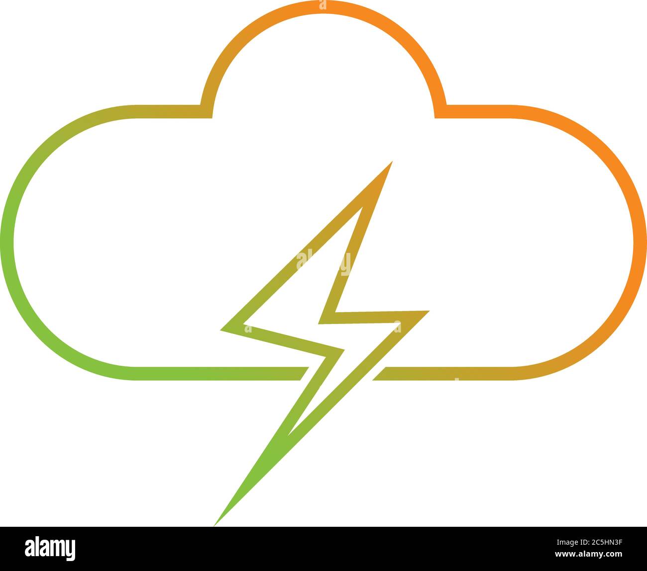 Unique Cloud Vector Line Icon Stock Vector Image & Art - Alamy
