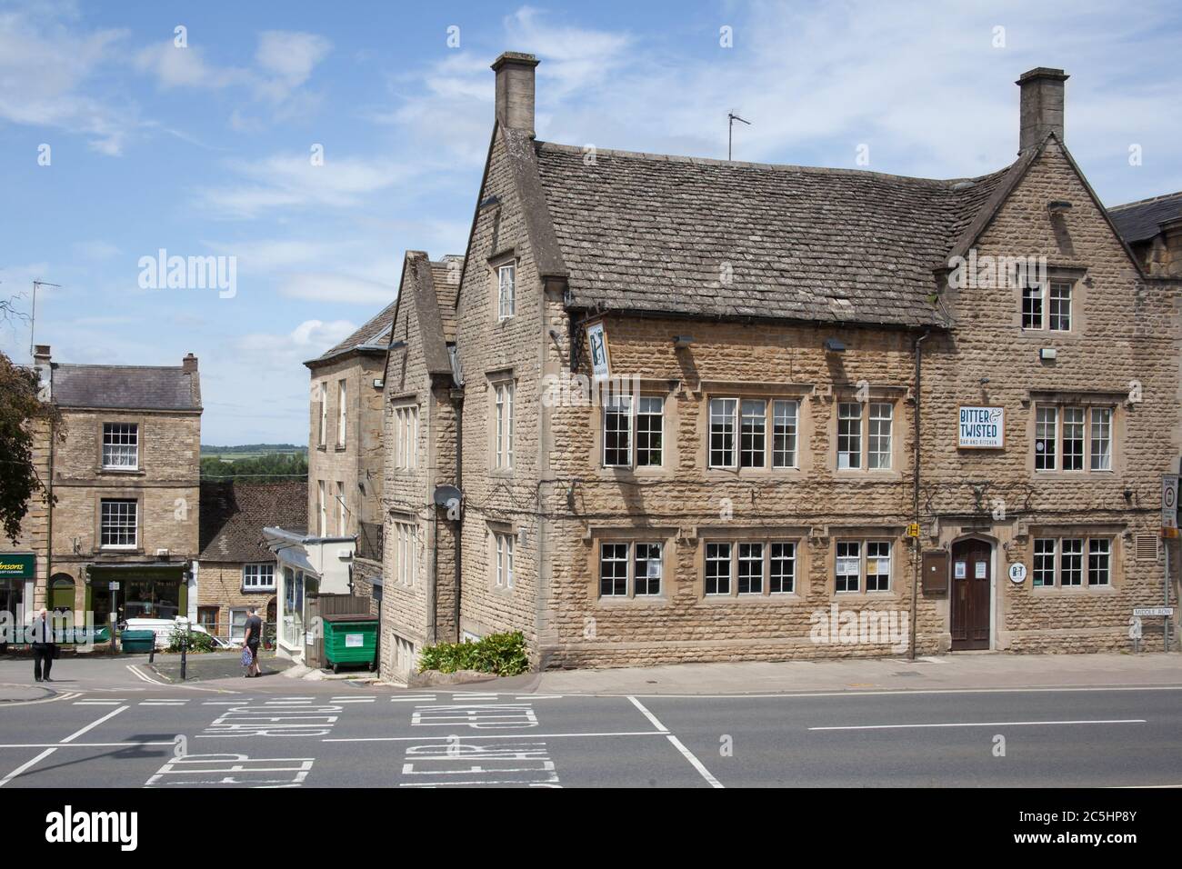 The Bitter and Twisted Pub in Chipping Norton in Oxfordshire in the UK Stock Photo