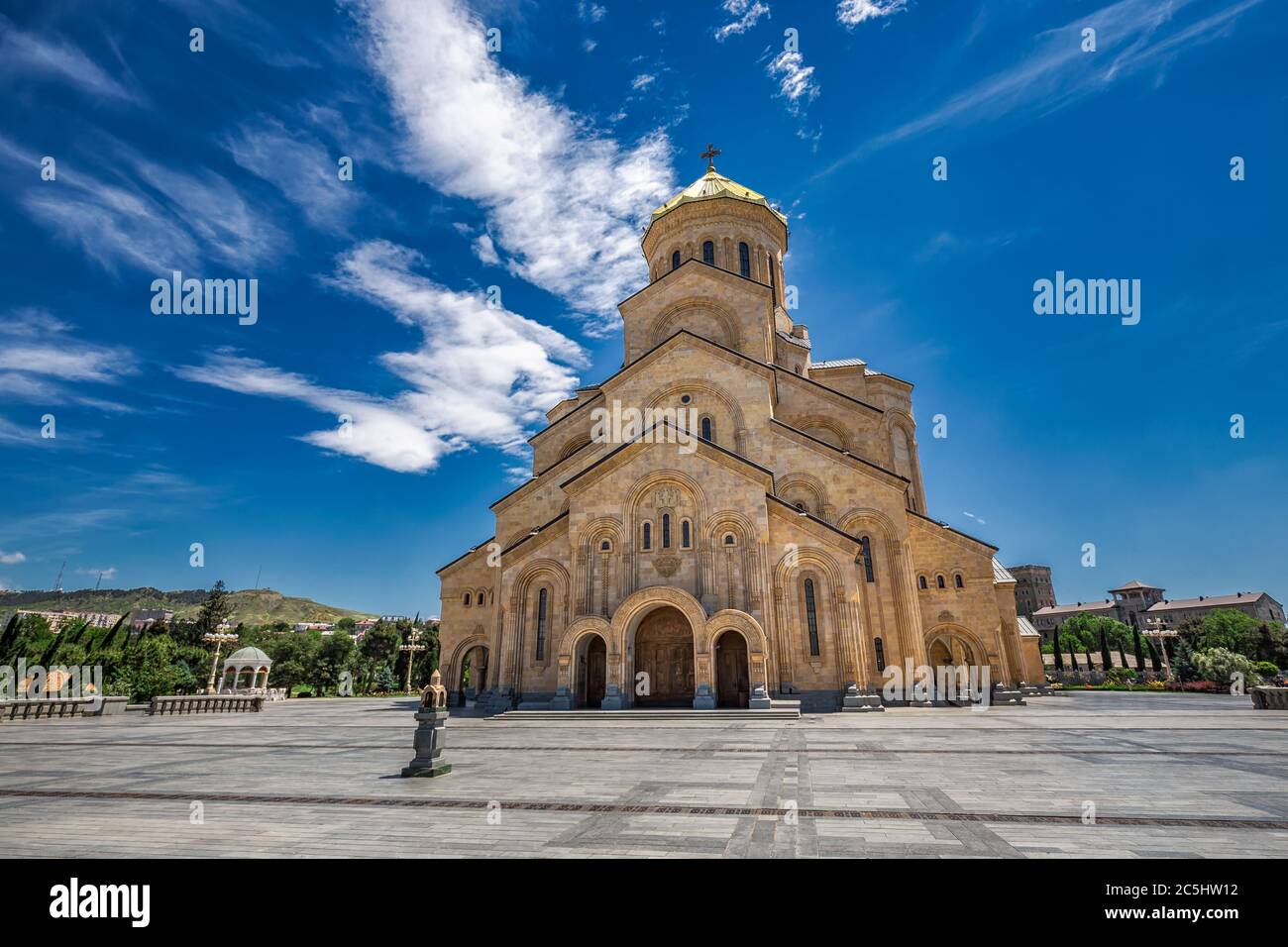 The holy trinity cathedral of Tbilisi commonly known as Sameba in ...