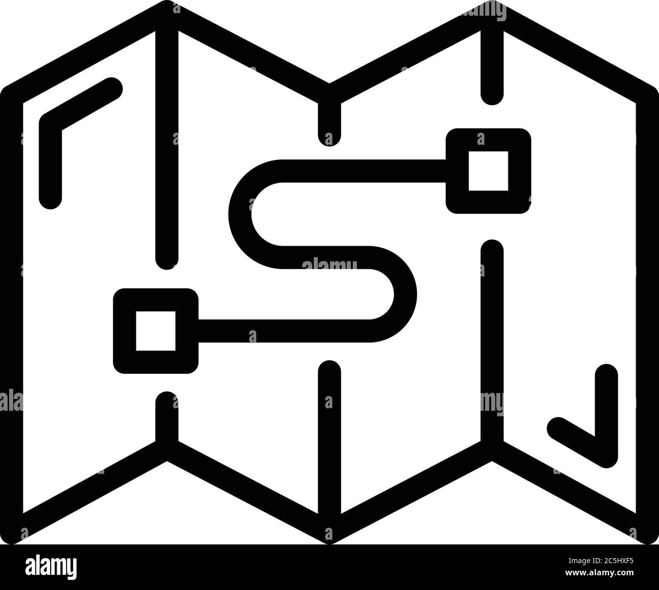 Tourism map icon, outline style Stock Vector Image & Art - Alamy