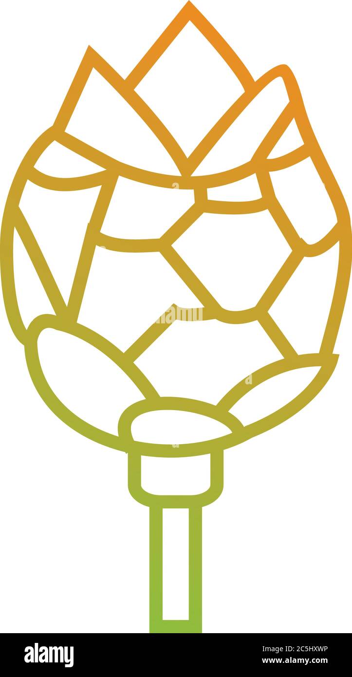 Unique Artichoke Vector Line Icon Stock Vector Image & Art - Alamy
