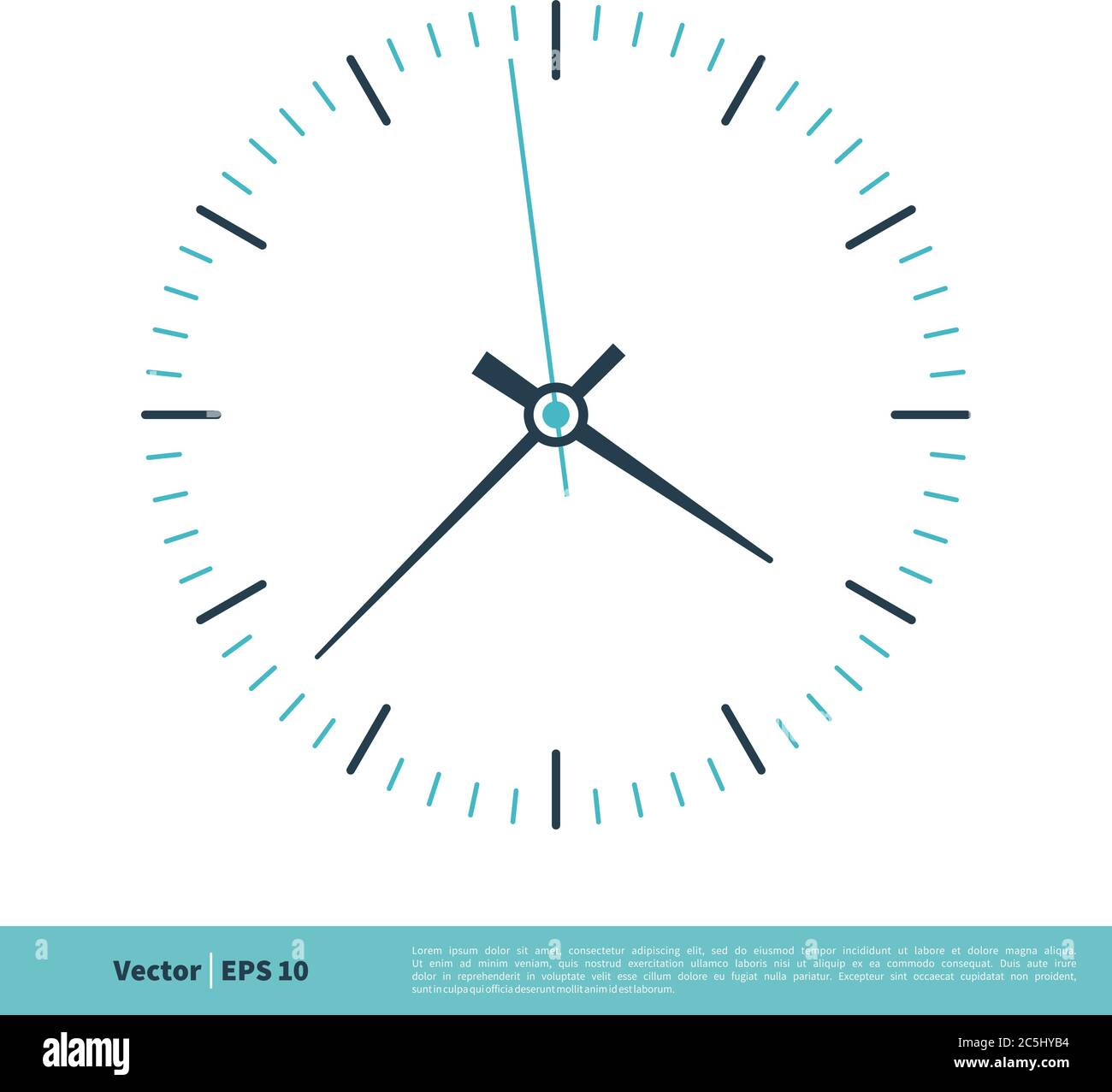 Clock Icon Vector logo Template Illustration Design. Vector EPS 10. Stock Vector