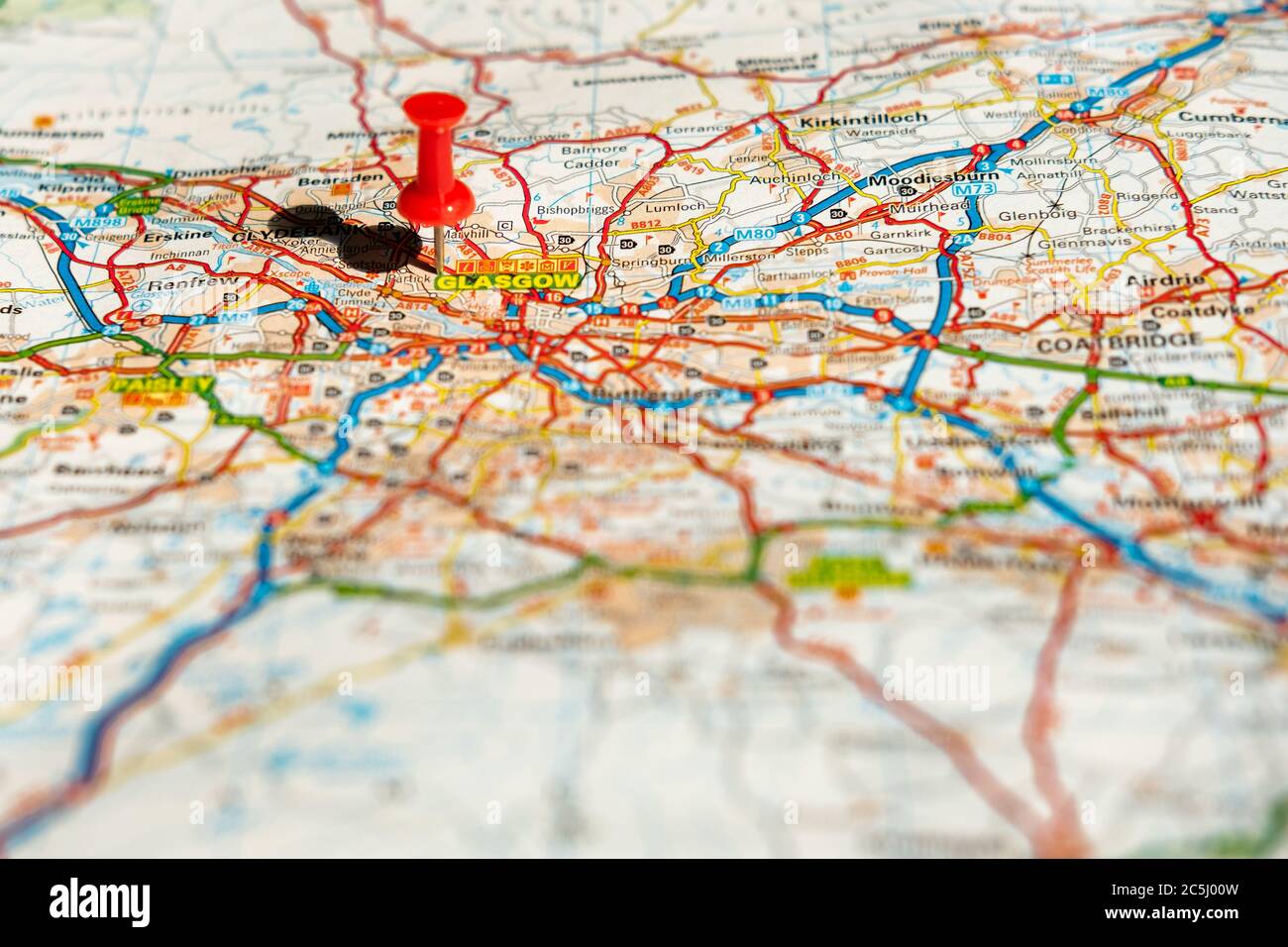 Glasgow Map High Resolution Stock Photography and Images - Alamy