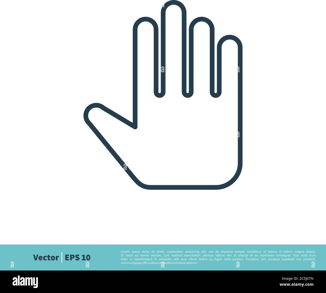 Hands Icon Vector Logo Template Illustration Design. Vector EPS 10. Stock Vector