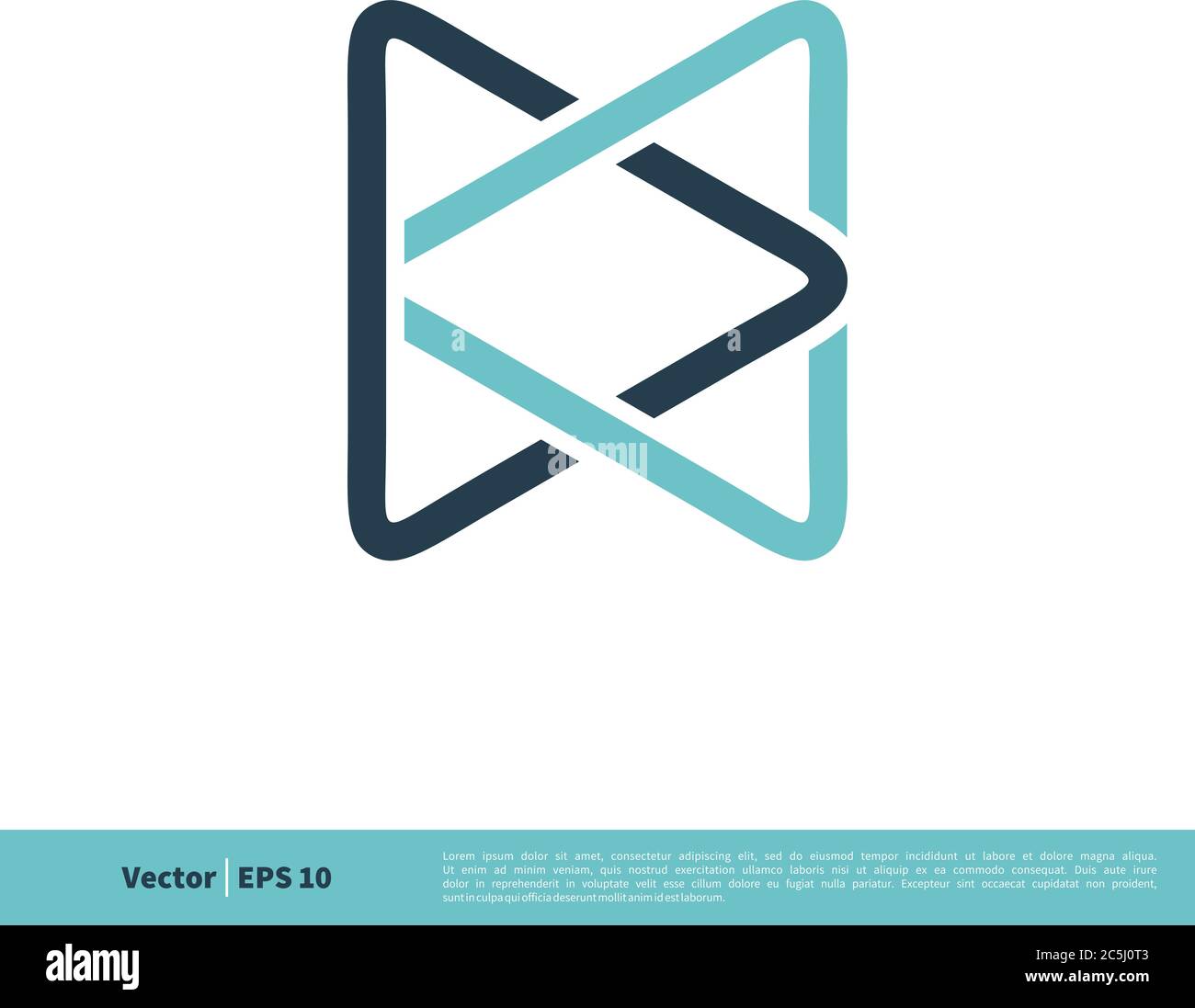 Abstract Play Button Icon Vector Logo Template Illustration Design. Vector EPS 10. Stock Vector