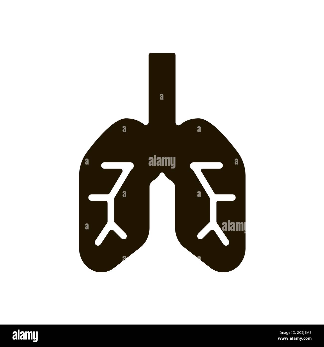 Human lungs icon in trendy flat style isolated on white background. Eps ...