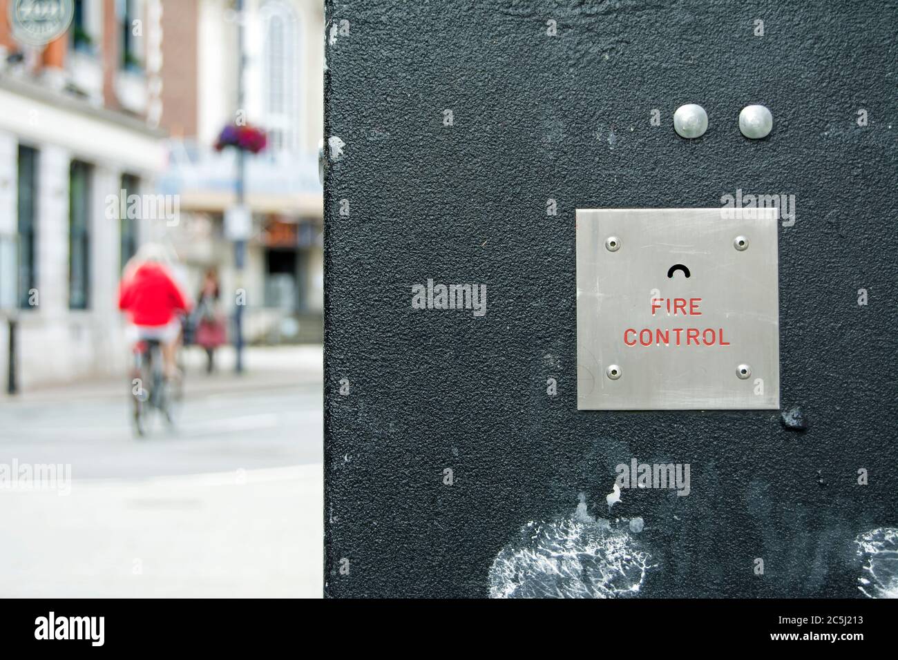 fire control label on a fire control street cabinet in kingston upon ...