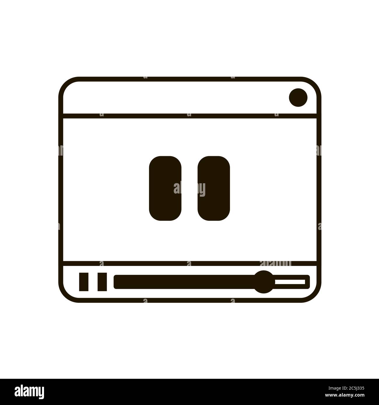 Player icon in trendy flat style isolated. Illustration eps 10 Stock ...