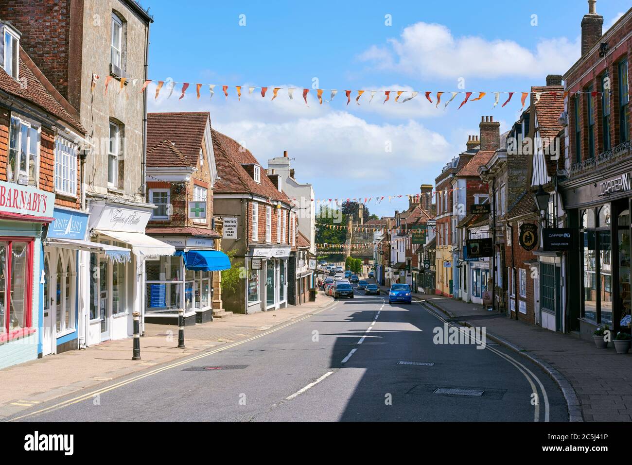 The High Street at Battle, near Hastings, East Sussex, South East England Stock Photo