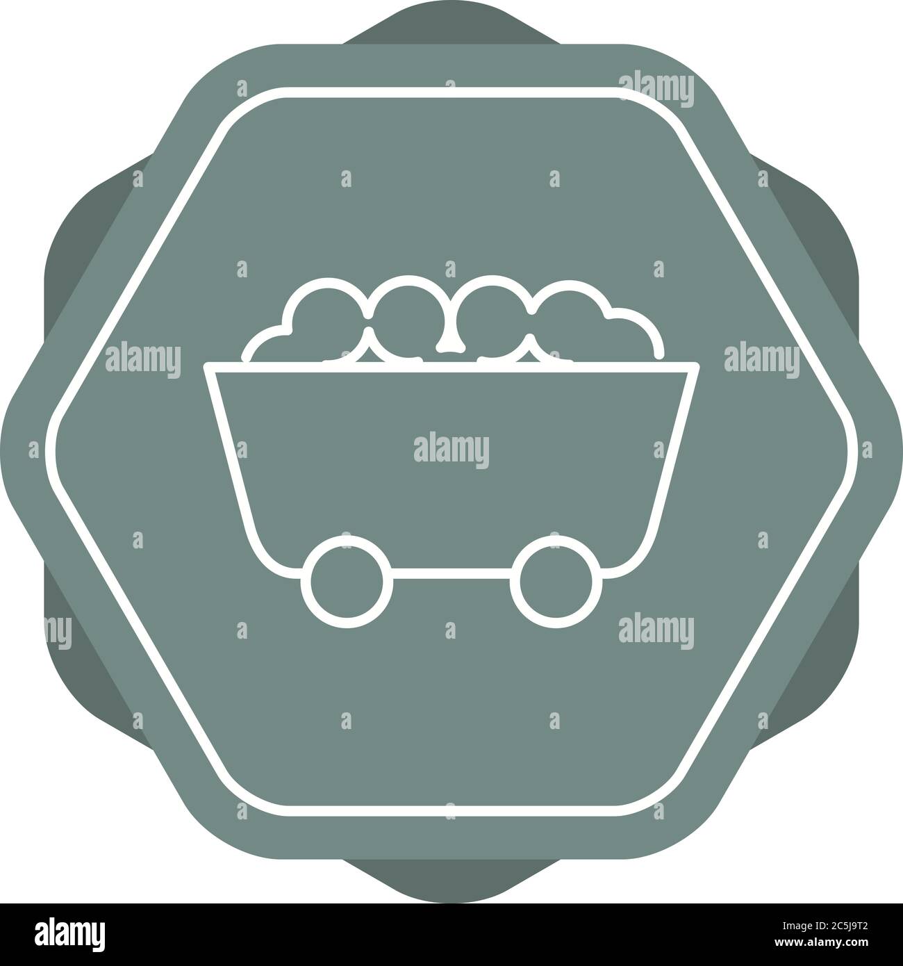 Unique Coal Mine Vector Line Icon Stock Vector Image & Art - Alamy