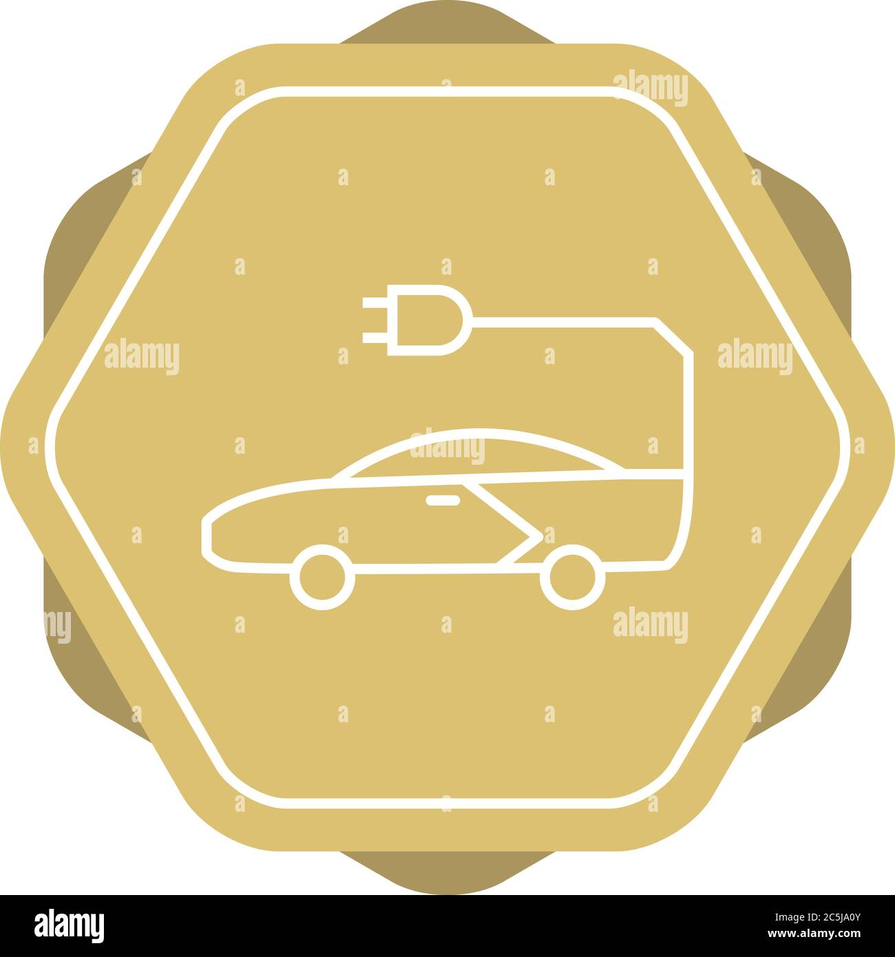 Unique Car Vector Line Icon Stock Vector Image & Art - Alamy