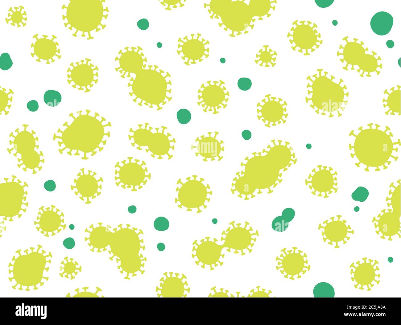 Corona Virus (COVID-19) Infection Spread Seamless Vector Pattern ...