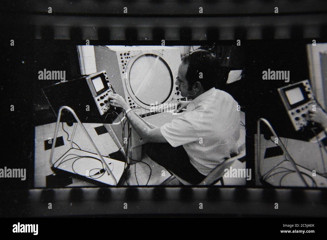 Fine 70s vintage contact print black and white photography of an