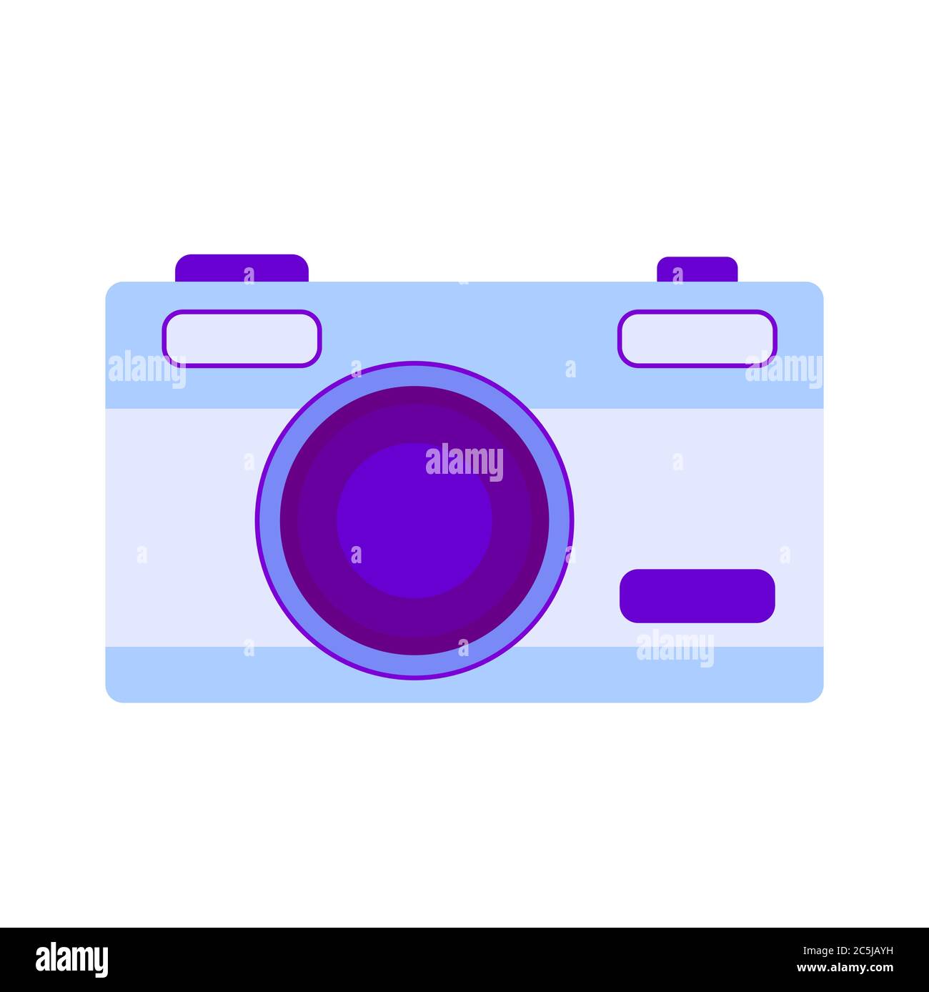 Camera icon on white background. Vector illustration in trendy flat ...
