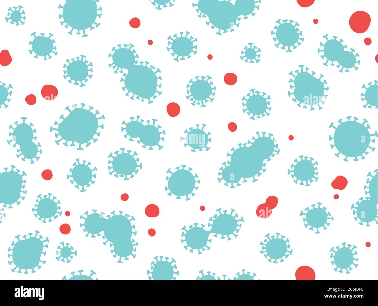 Corona Virus (COVID-19) Seamless Vector Pattern Illustration Design, in ...