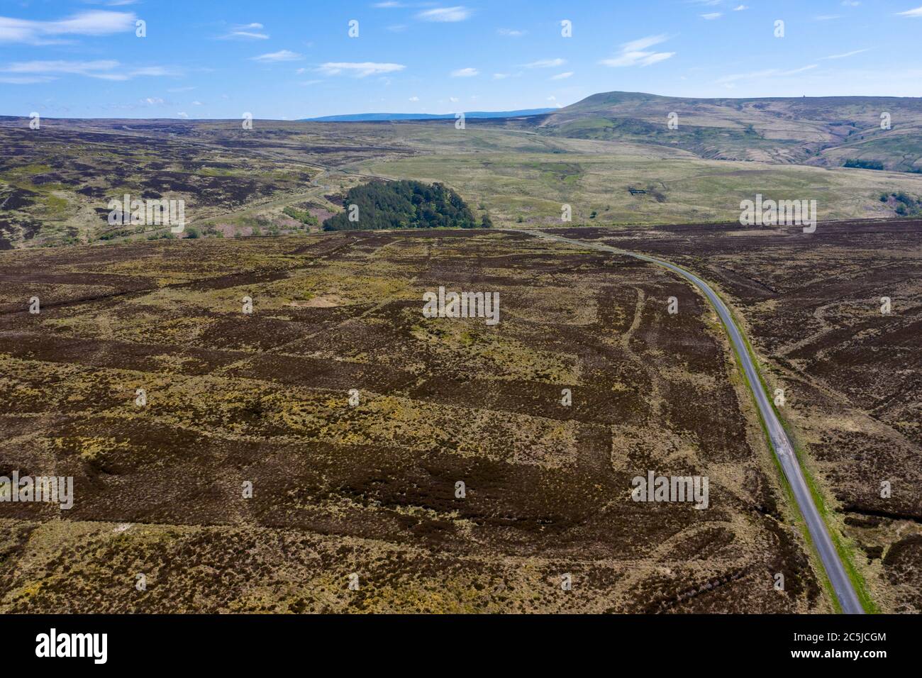 Langholm Moor: A community buyout has been set up and hopes to purchase the land from Buccleuch Estates to create the Tarras Valley Nature Reserve. Stock Photo