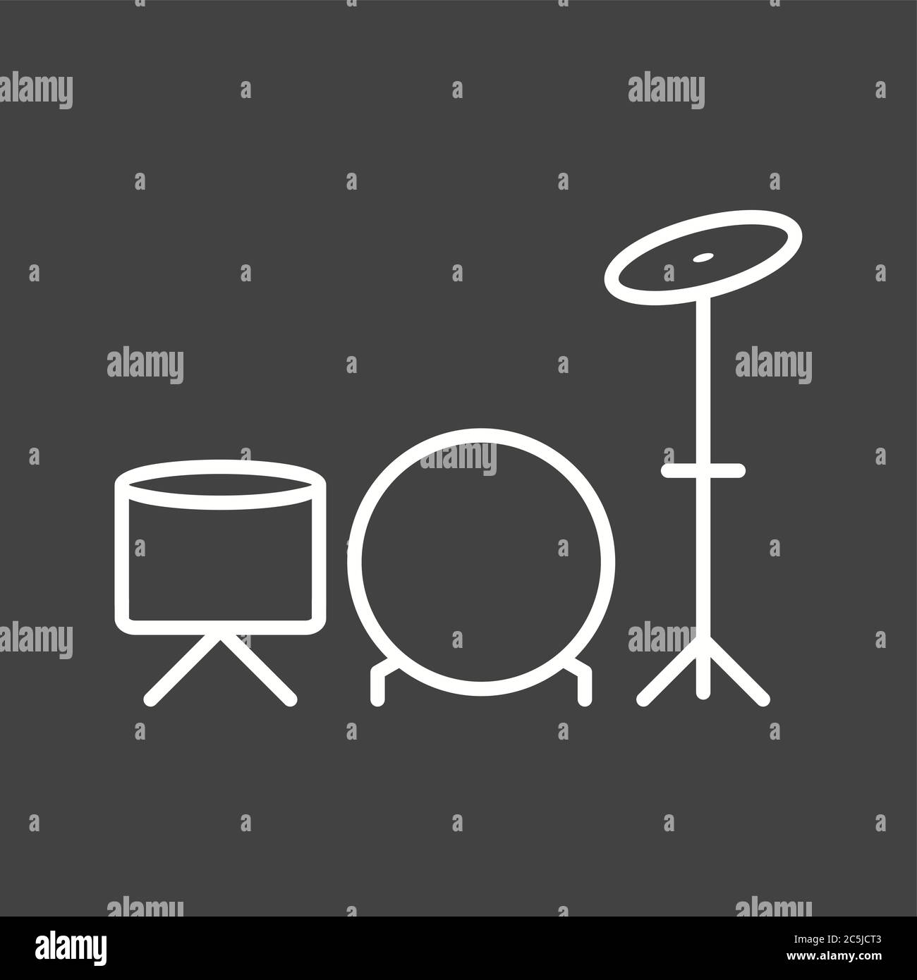 Unique Drums Vector Line Icon Stock Vector Image & Art - Alamy