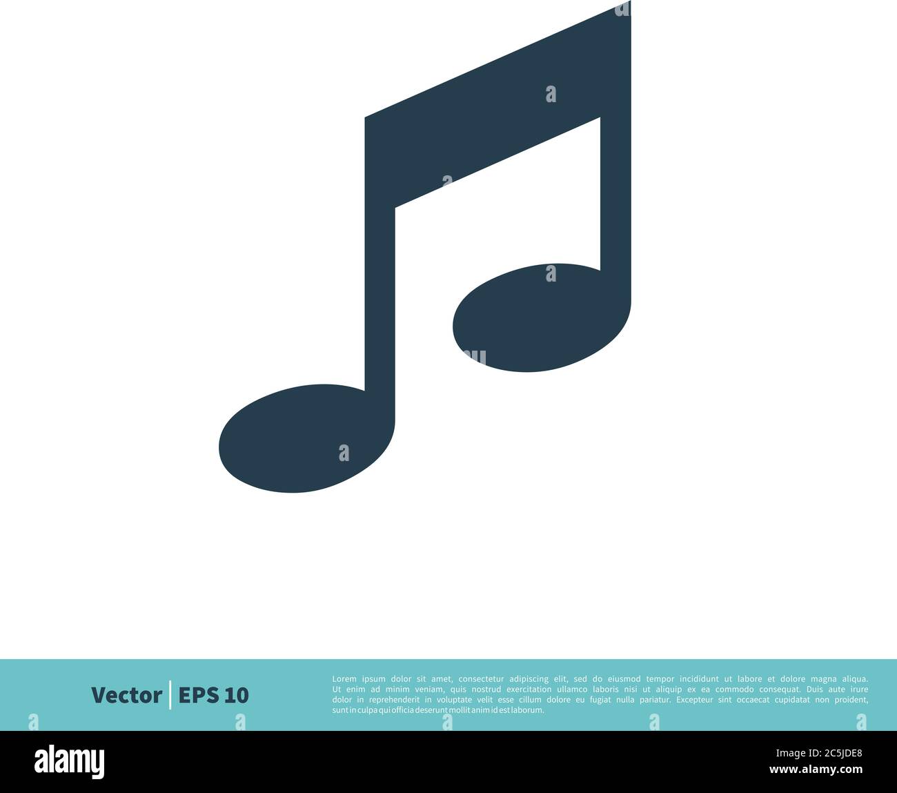 Key Note Music Icon Vector Logo Template Illustration Design. Vector EPS 10. Stock Vector