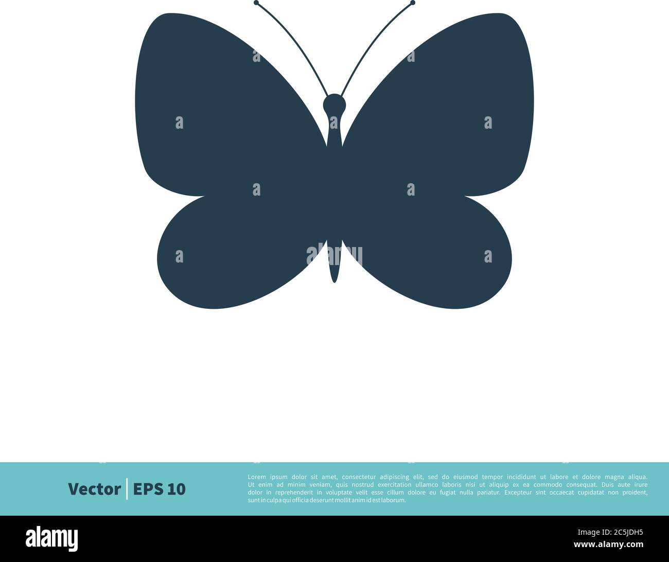 Butterfly Icon Vector Logo Template Illustration Design. Vector EPS 10. Stock Vector