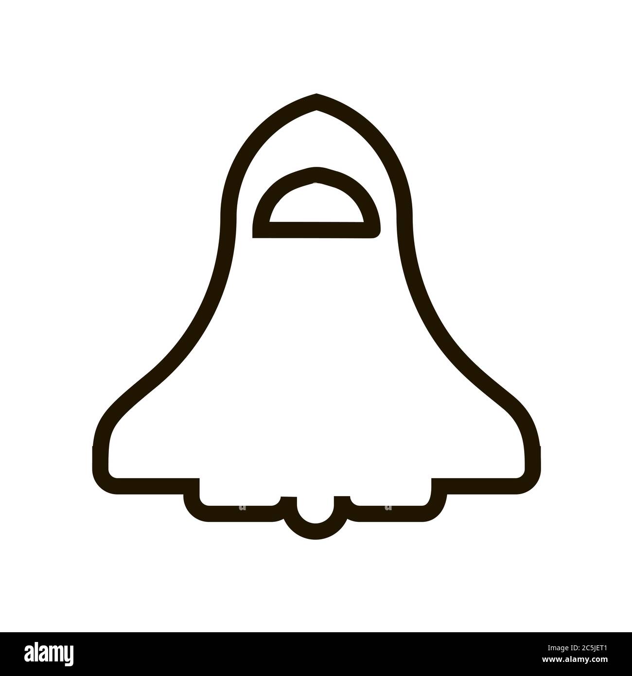 Space shuttle icon in trendy flat style isolated. Eps 10 Stock Vector ...