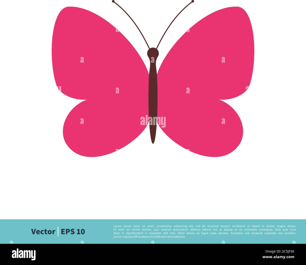 Butterfly Icon Vector Logo Template Illustration Design. Vector EPS 10. Stock Vector