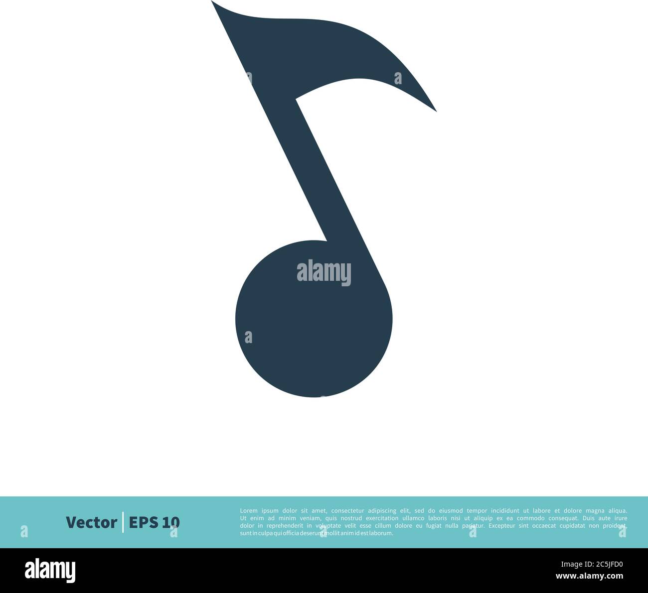 Key Note Music Icon Vector Logo Template Illustration Design. Vector EPS 10. Stock Vector