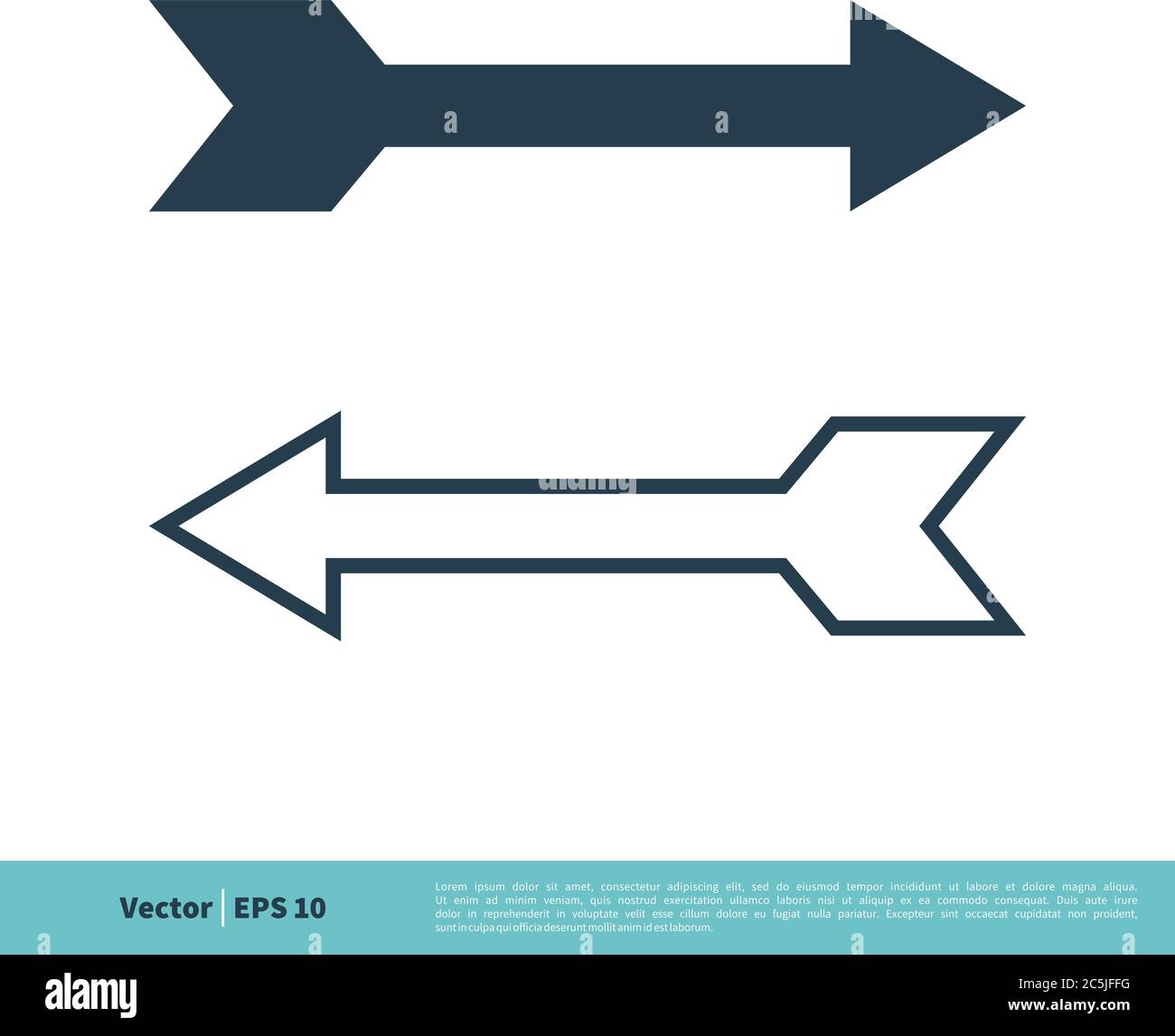 Arrow Icon Vector Logo Template Illustration Design. Vector EPS 10. Stock Vector