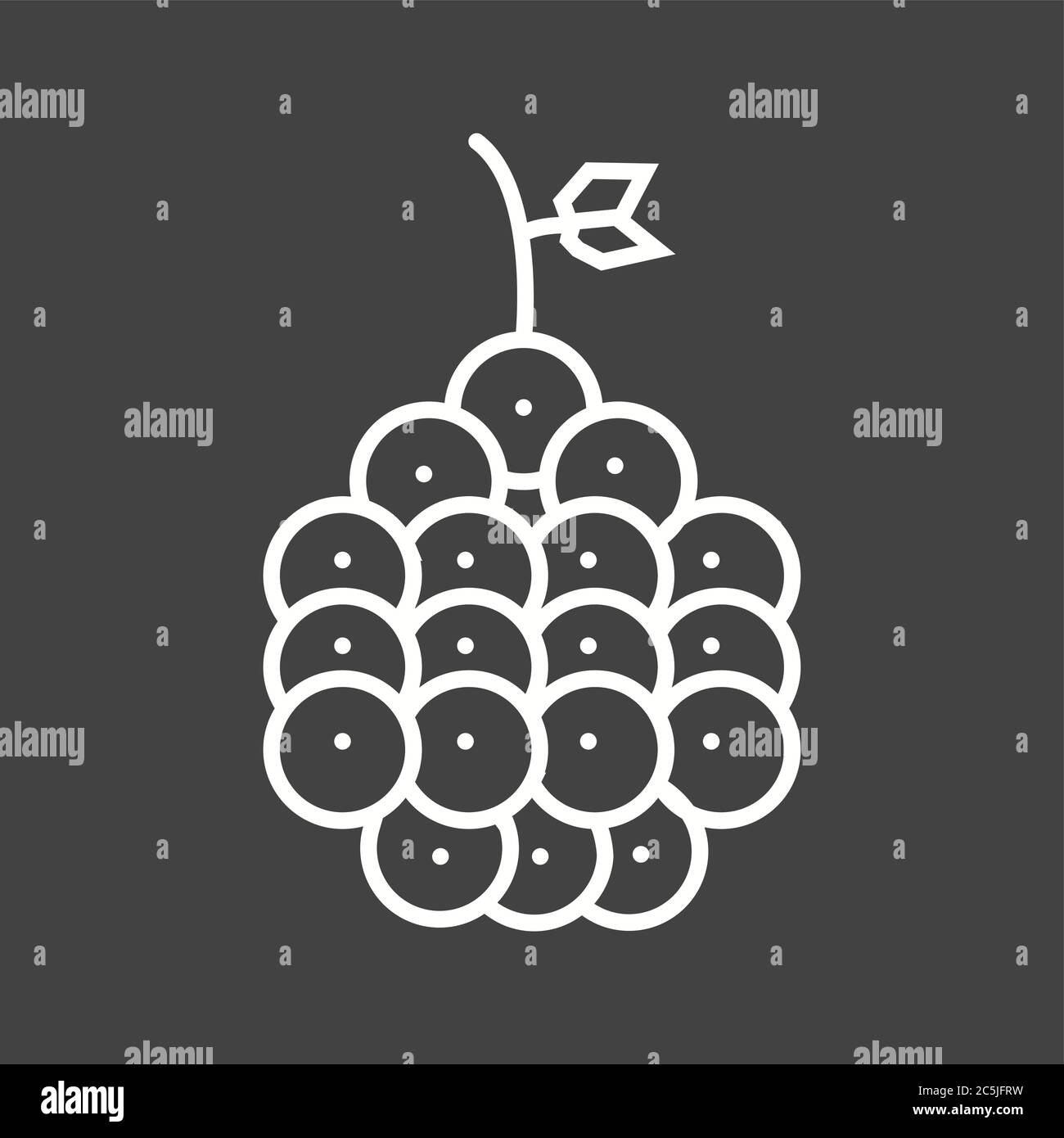 Unique Raspberry Vector Line Icon Stock Vector Image & Art - Alamy