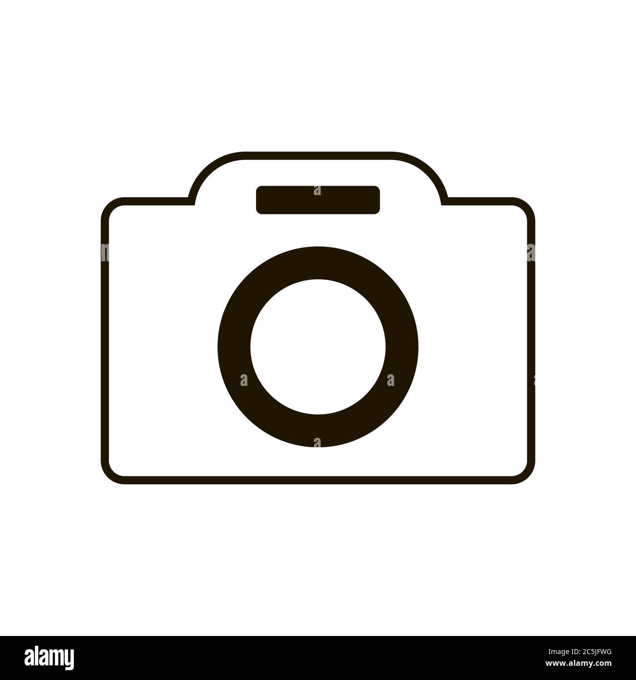 Camera icon in trendy flat style isolated. Illustration eps 10 Stock ...