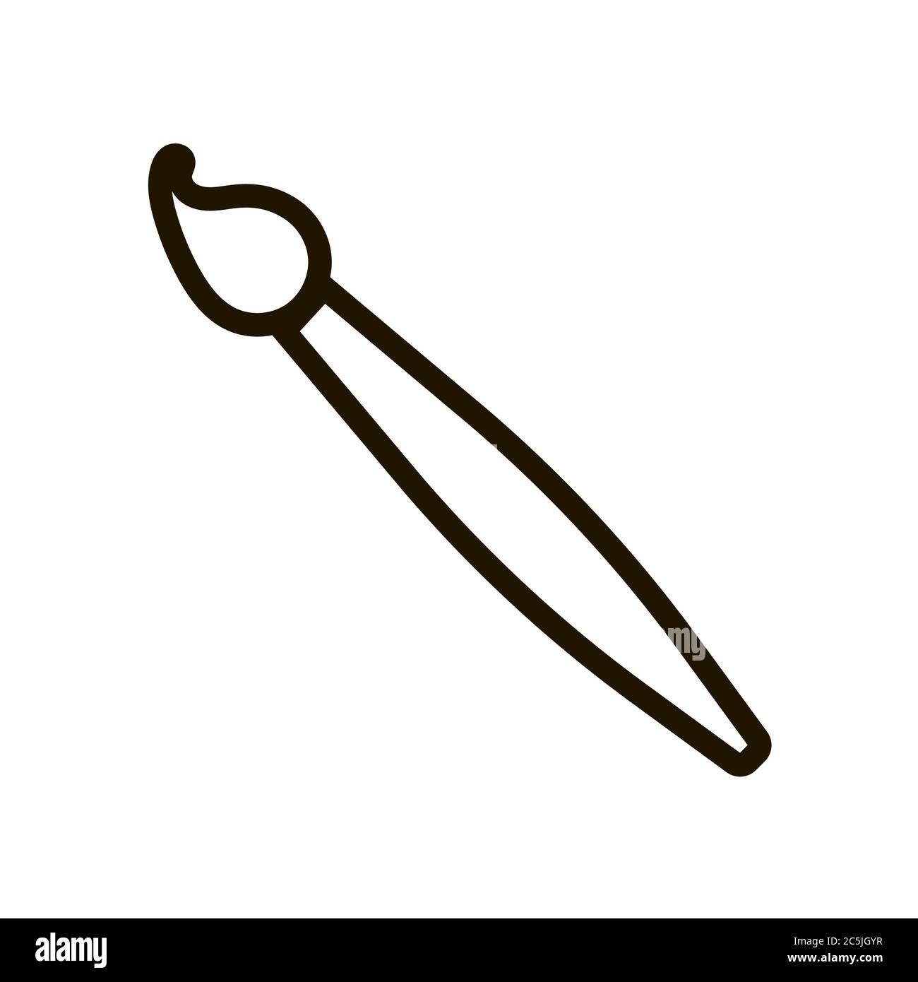 Paint brush icon on white background. EPS 10. Vector illustration Stock ...