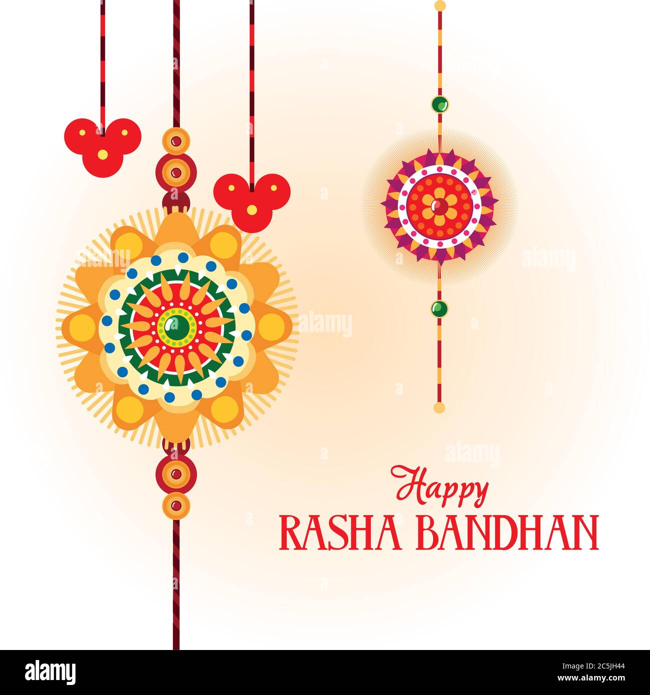 rakhi festival gifts card beautiful raksha vector illustration desing