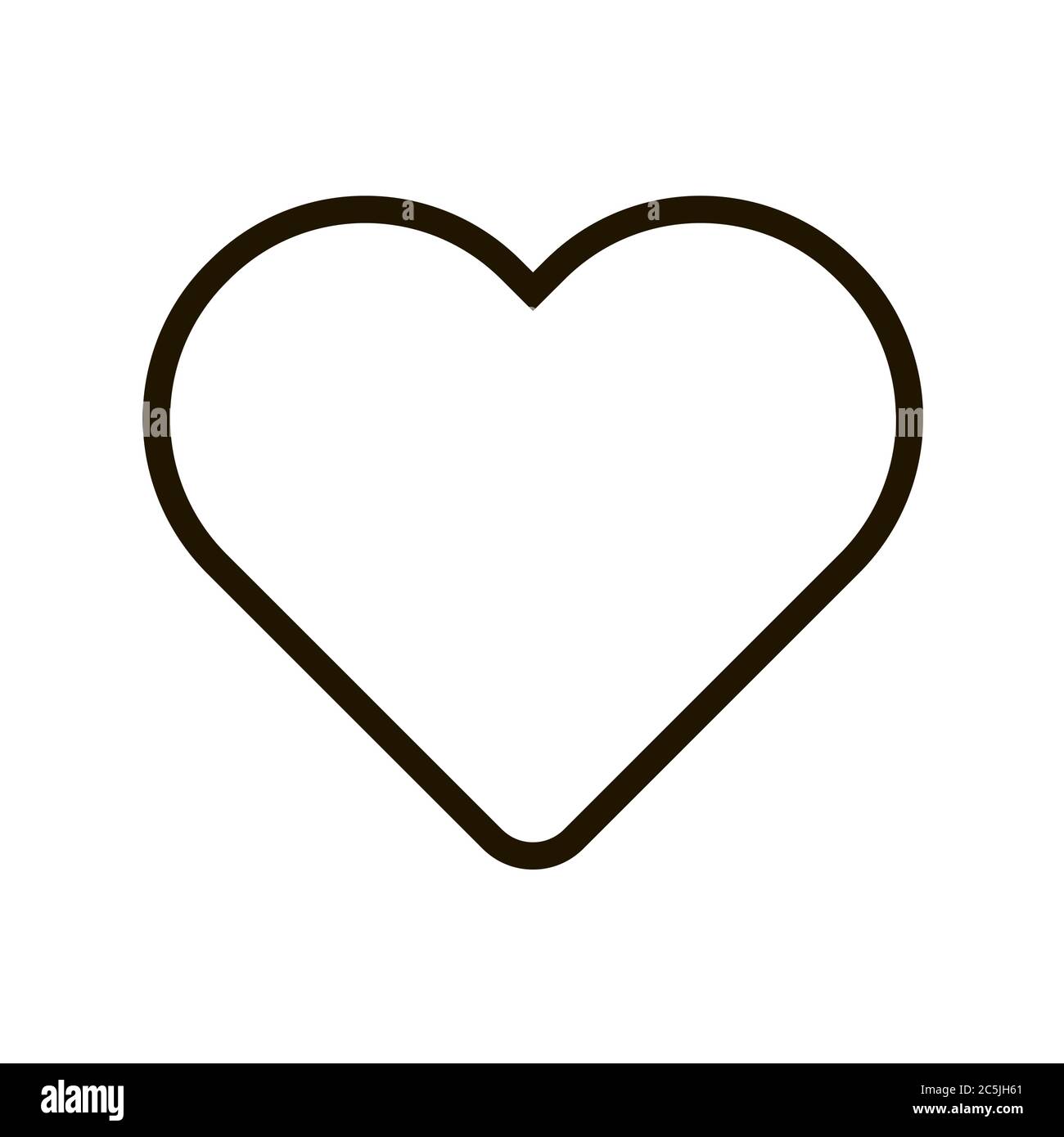Heart love icon in trendy flat style isolated. Eps 10 Stock Vector ...