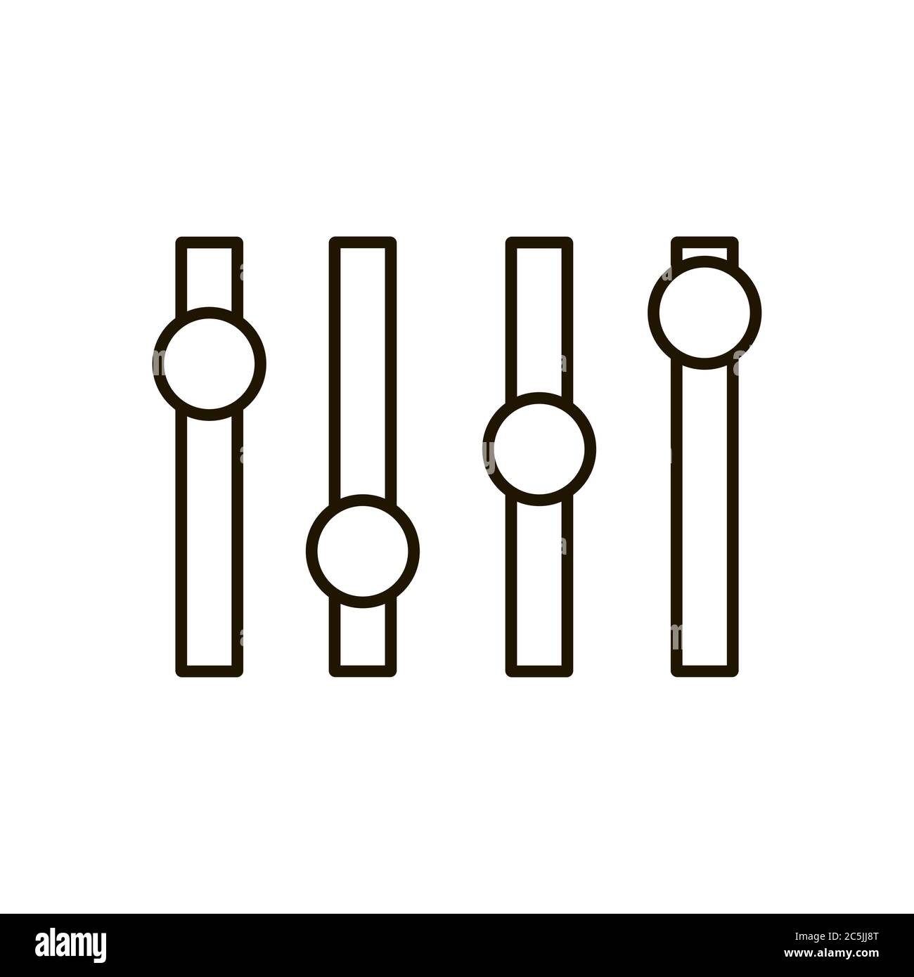 Volume control icon in trendy flat style isolated. Eps 10 Stock Vector ...